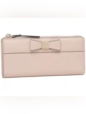 Kate Spade Soft Pink Beige Wallet | Pristine Interior